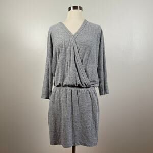 Lou & Grey • Faux Wrap 3/4 Sleeve Dress
